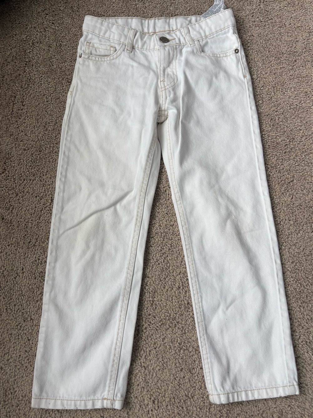 ZARA White Denim Jeans - Boys Size 8